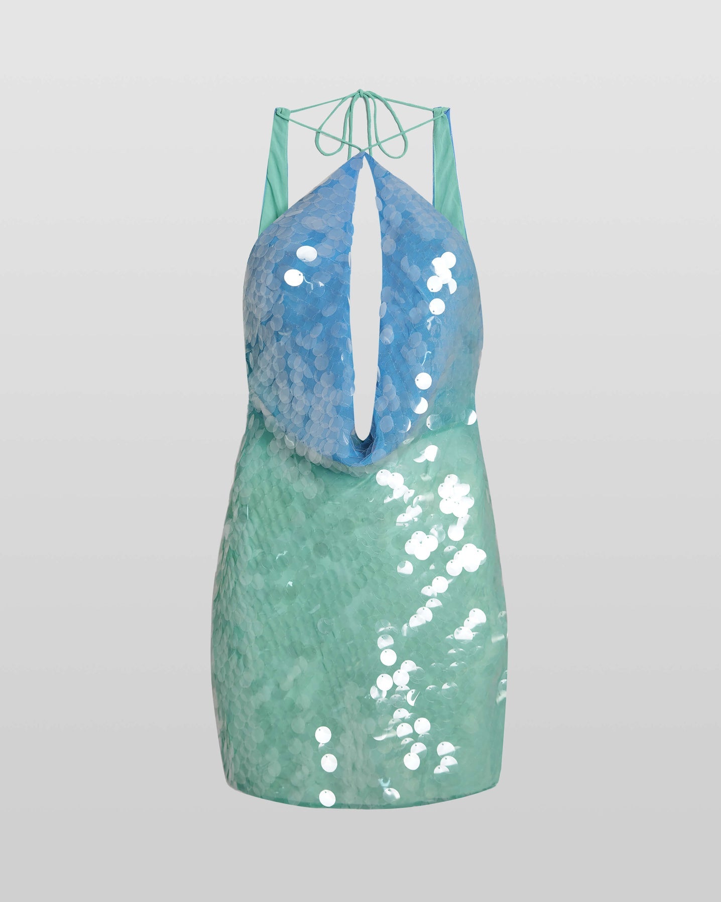 Robe écailles bluette