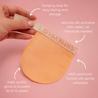 CheekyGlo Silk Exfoliating Face Mitt